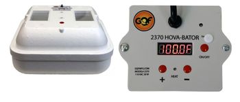 Electronic Thermostat Hova-Bator #2370 with fan and #1611 Turner  (+ freight - no "Standard Shipping")