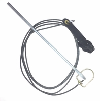 EZ Hitch on nylon cord with metal swivel & stake