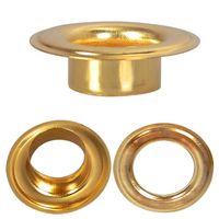 Grommet & Washer, BRASS, <p style="font-family:arial;color:red;font-size:20px;"> SIZE #1 Grommet & Washer, BRASS, <p style="font-family:arial;color:red;font-size:20px;"> SIZE #1