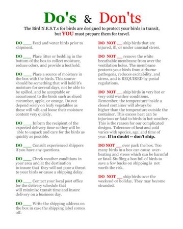 LARGE USPS Bird Shipper Half Dozen (+freight, no standard shipping) 