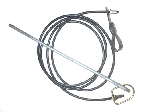 Long Neoprene hitch on rubber cord with metal swivel & stake (EACH)