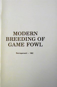 Modern Breeding of Game Fowl (Frank Shy - Narragansett)