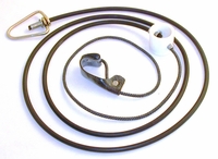 Nylon cord (Oklahoma) Slip Hitch on Rubber Cord