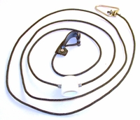 Nylon cord SLIP hitch on nylon cord with metal swivel