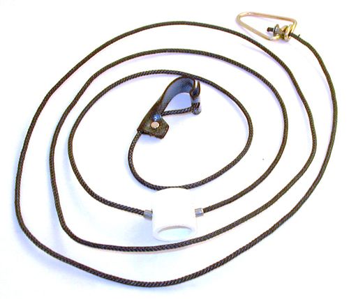 Nylon cord SLIP hitch on nylon cord with metal swivel (EACH)