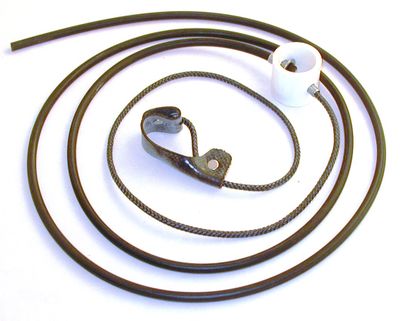 Nylon cord SLIP hitch on rubber cord - plain end (EACH)