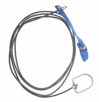 Nylon Hitch on Nylon Cord with Metal Swivels