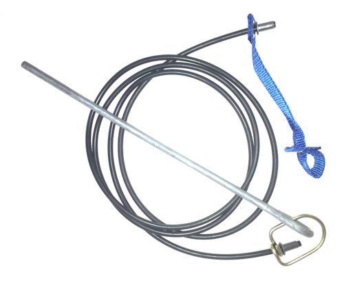 Nylon hitch on rubber cord with metal swivel & stake (EACH)