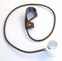 Nylon cord (Oklahoma) Slip Hitches on nylon, rubber or weed eater cord, with or without metal swivels and/ or stakes