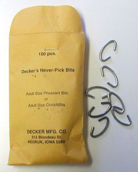 Pheasant anti pick bits 100 