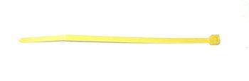 Plastic cable tie leg band    100 YELLOW