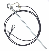Pro hitch on nylon cord with metal swivel & stake