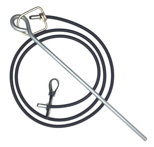Pro hitch on rubber cord with metal swivels & stakes (DOZEN) (+ freight)