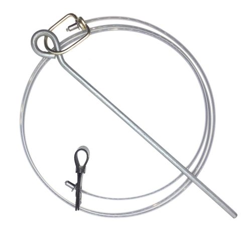 Pro hitch with washer on WEED EATER cord with metal swivels & stakes (DOZEN)