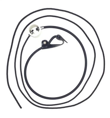 Rubber cord SLIP hitch on nylon cord - plain ends (DOZEN) Rubber cord SLIP hitch on nylon cord - plain ends (DOZEN)