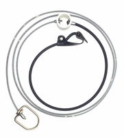 Rubber Cord Slip Hitch on Weed Eater Cord with Metal Swivels