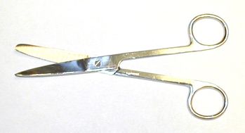Scissors  surgical 6 1/2"  curved blade