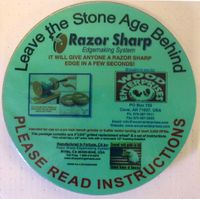 Sharpening wheel  8" x 3/4"  gritted paper