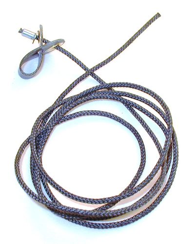 Short neoprene COCK hitch on nylon cord - plain ends (DOZEN)
