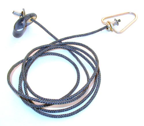 Short neoprene COCK hitch on nylon cord with metal swivels (DOZEN)