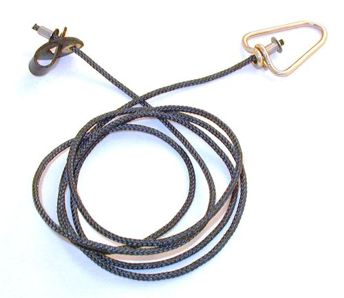 Short neoprene STAG  hitch on nylon cord with metal swivel (EACH)