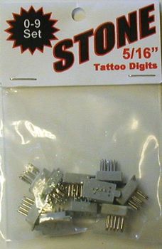 Tattoo Numbers Set  0-9