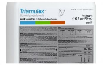Triamulox 5 quart (12.3% tiamulin) +freight item (not for sale in California) Triamulox 5 quart (12.3% tiamulin) +freight item (not for sale in California)