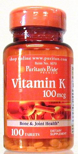 Vitamin K   100 tablets