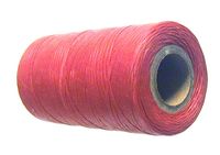 Waxed tie string  250 yard RED