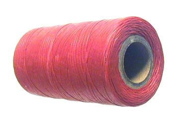 Waxed tie string  250 yard RED