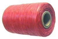 Waxed tie string  500 yard RED