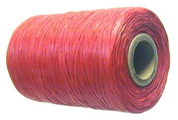 Waxed tie string  500 yard RED