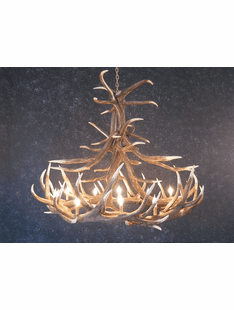 12 ANTLER ELK CHANDELIER