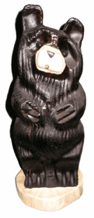 18" TILTED HEAD BEAR CHAINSAW CARVING