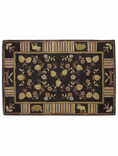 4 X 6 NIGHT MOOSE RUG