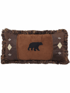 Bear And Diamonds Pillow