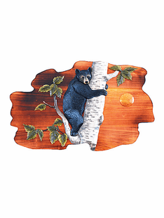 BEAR CUB INTARSIA 24"X16"