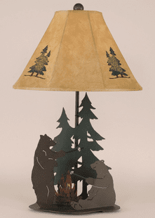 BEARS ROASTING MARSHMALLOWS