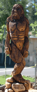 BIGFOOT 15 FT CUSTOM CHAINSAW CARVING