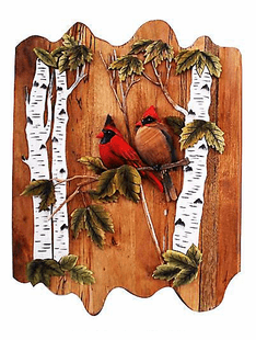 BIRD INTARSIA 14"X18"