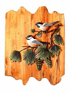 BIRD INTARSIA 14"X18"