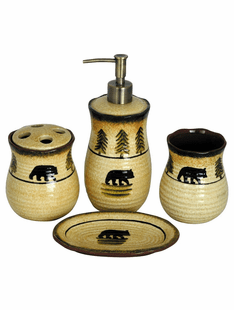 BLACK BEAR 4PC. BATH SET