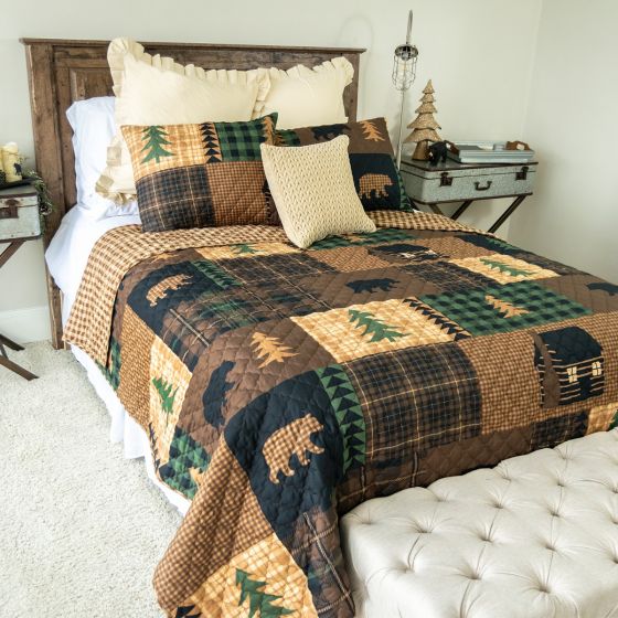 Brown Bear Cabin Quilt Sets" title="Brown Bear Cabin Quilt Sets