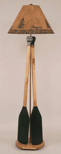 CANOE PADDLE WOODEN FLOOR LAMP