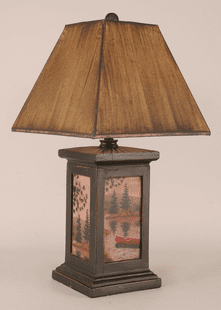 CANOE PAINTING TABLE LAMP