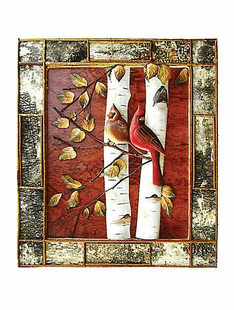 CARDINAL INTARSIA 24"X28"