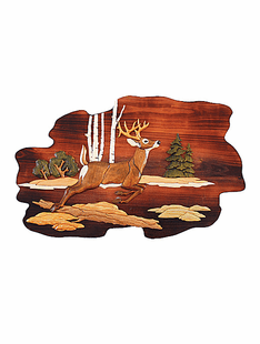 DEER INTARSIA 24"X16"