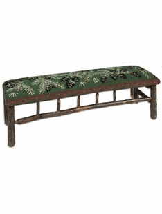 DIAMOND PINE HICKORY BENCH
