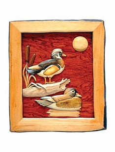 DUCK INTARSIA 16"X18"