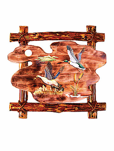 DUCK INTARSIA 24"X24"